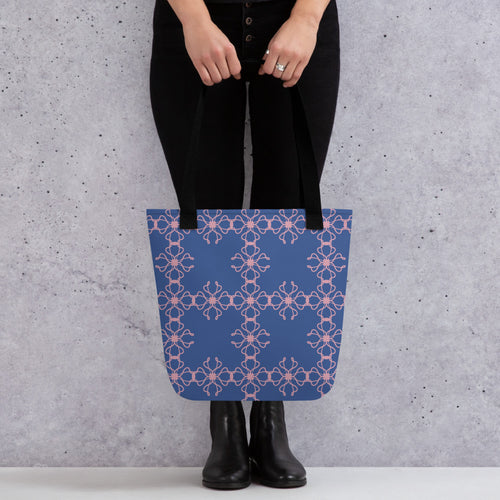 Ribbon Cross Tote Bag mockup 1 pattern preview