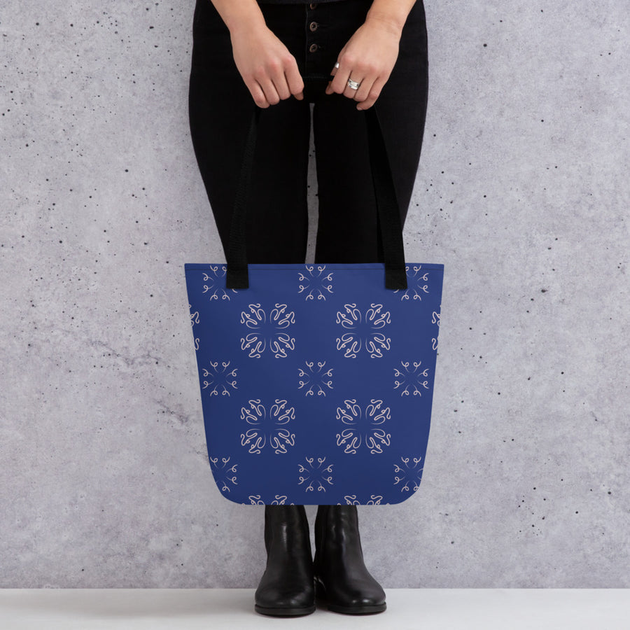 Calligraphy Cross Tote Bag mockup 1