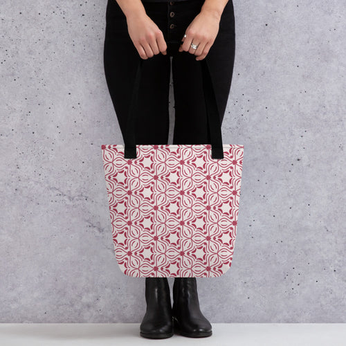 Alison Good Weeds Tote Bag mockup 1 pattern preview