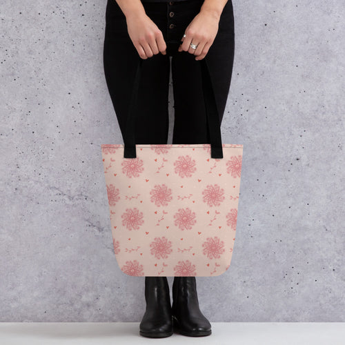 Delicate Romance 5 Tote Bag mockup 1 pattern preview