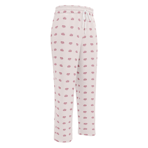 Alison Eyes On It AOP Wide-Leg Joggers mockup 1 pattern preview