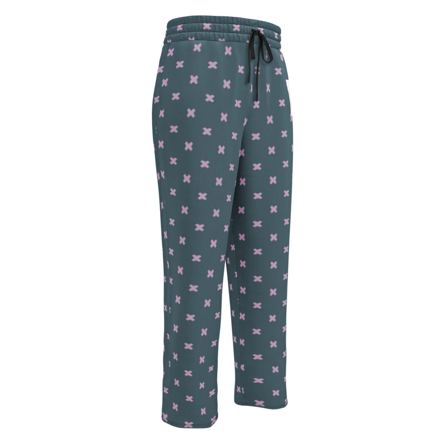 Coachella Butterfly Slate Lavender AOP Wide-Leg Joggers mockup 1
