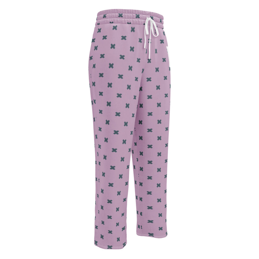Coachella Butterfly Lavender AOP Wide-Leg Joggers mockup 1
