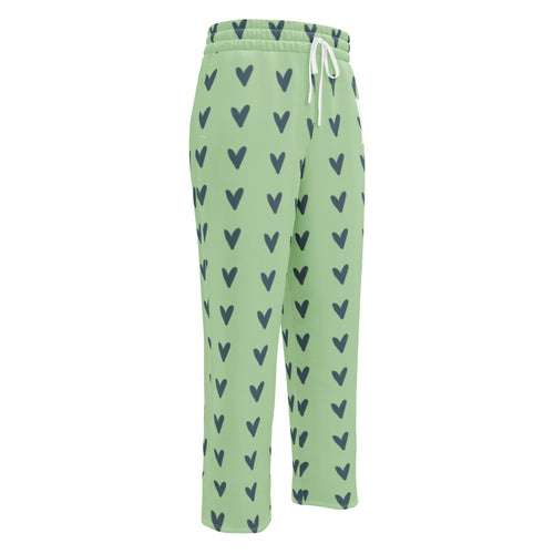 Coachella Puppy Love Lavender AOP Wide-Leg Joggers mockup 1 pattern preview