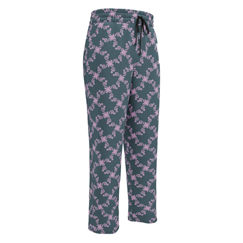 Coachella Wild Ones Slate Lavender AOP Wide-Leg Joggers mockup 1 pattern preview
