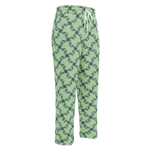 Coachella Wild Ones Mint AOP Wide-Leg Joggers mockup 1 pattern preview