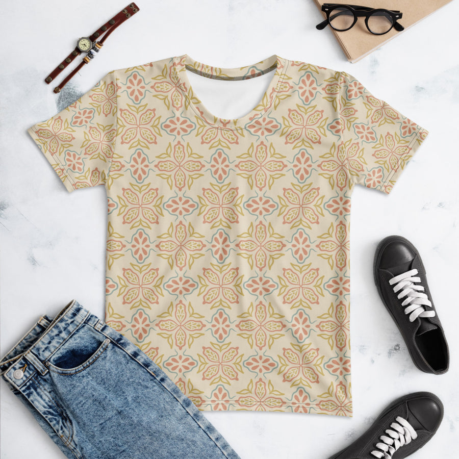 Picnik Tulip AOP Women's T-Shirt mockup 1