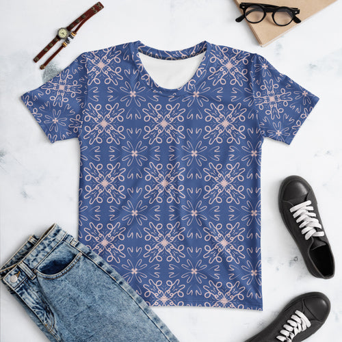 Wild Hearts AOP Women's T-Shirt mockup 1 pattern preview