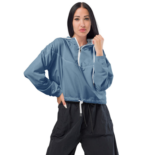 Coachella Slate Cropped Windbreaker pattern preview