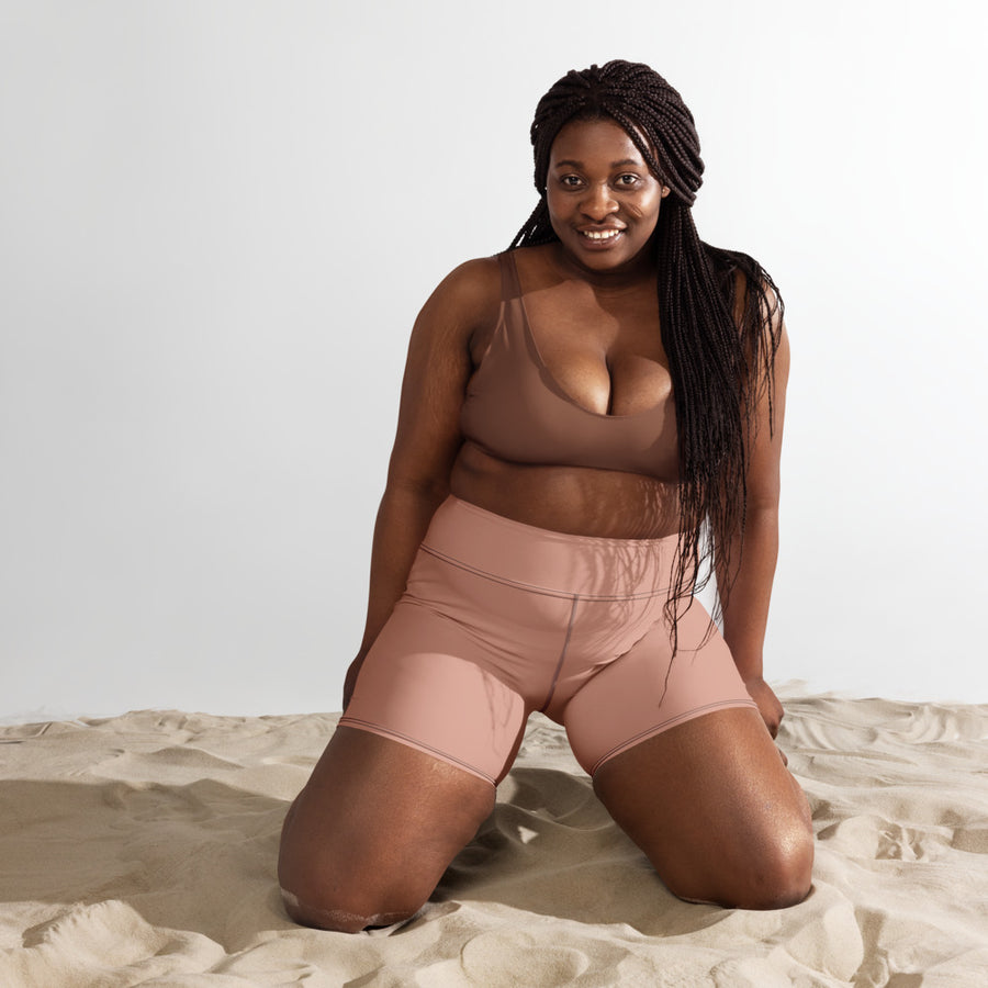 Mocha Mousse Biker Shorts