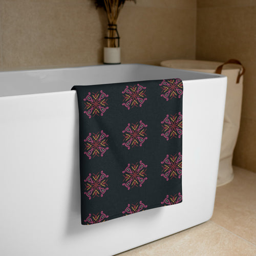Serpentine Eye Beach Towel mockup 1 pattern preview