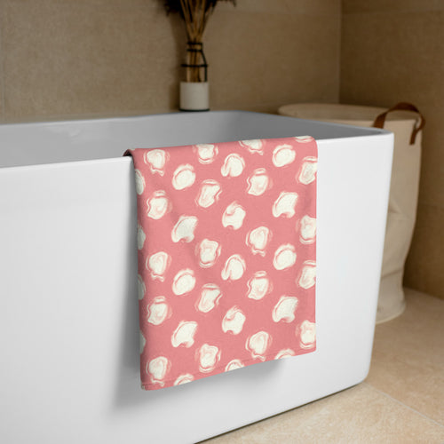 Delicate Romance 2 Beach Towel mockup 1 pattern preview