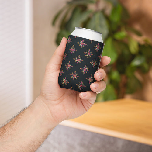 Dot Medallion Can Cooler mockup 1 pattern preview