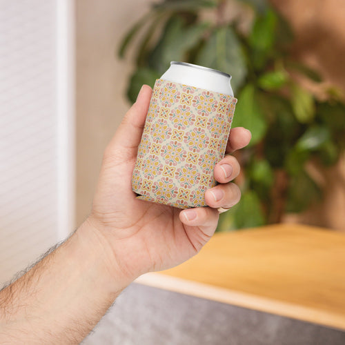 Picnik Bloom Can Cooler mockup 1 pattern preview