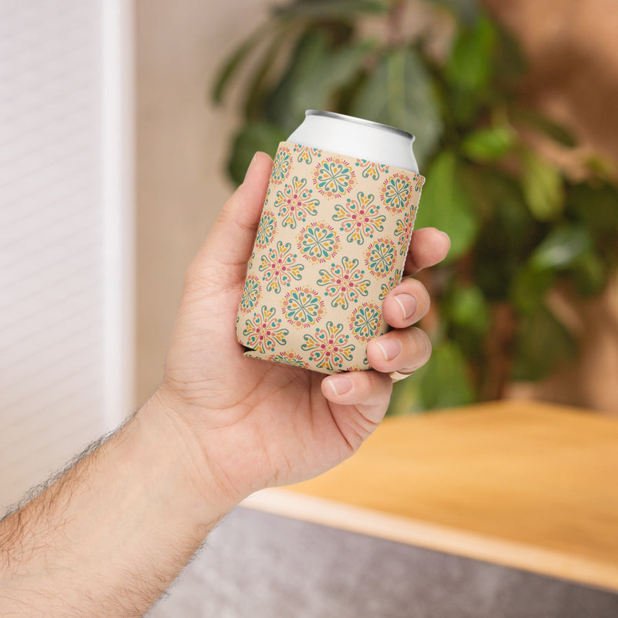 Festival Medallion Can Cooler mockup 1
