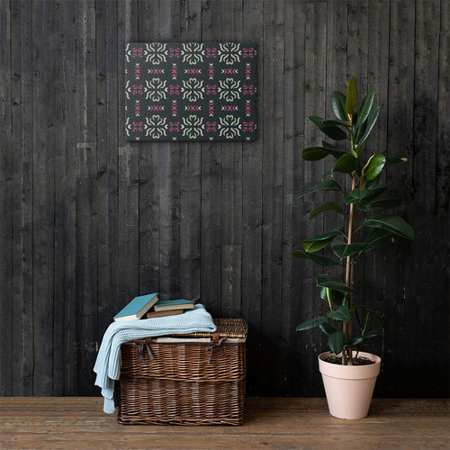 Sage Heart Cross Canvas mockup 1 pattern preview