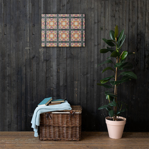 Inkblot Medallion Canvas mockup 1 pattern preview