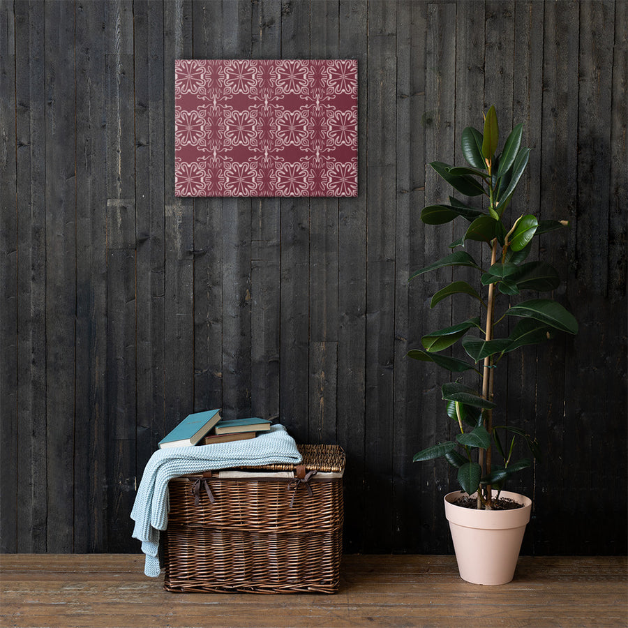 Crimson Garden Canvas mockup 1