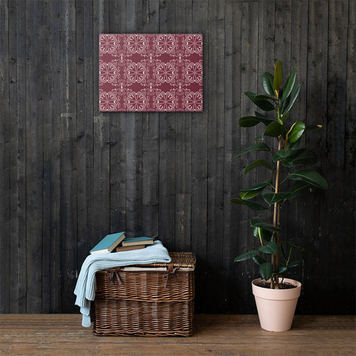 Crimson Garden Canvas mockup 1 pattern preview