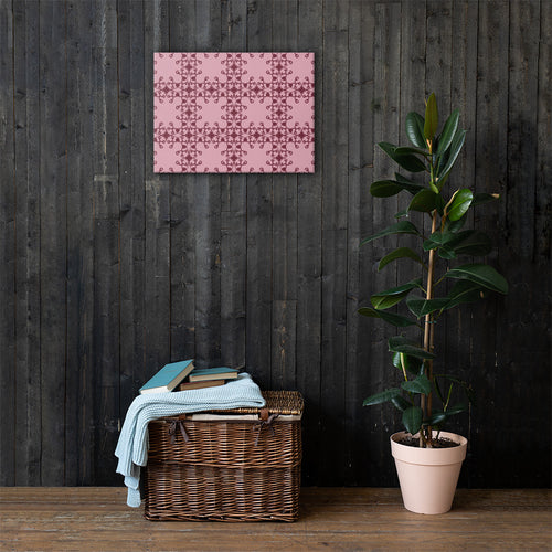 Crimson Scrollwork Canvas mockup 1 pattern preview