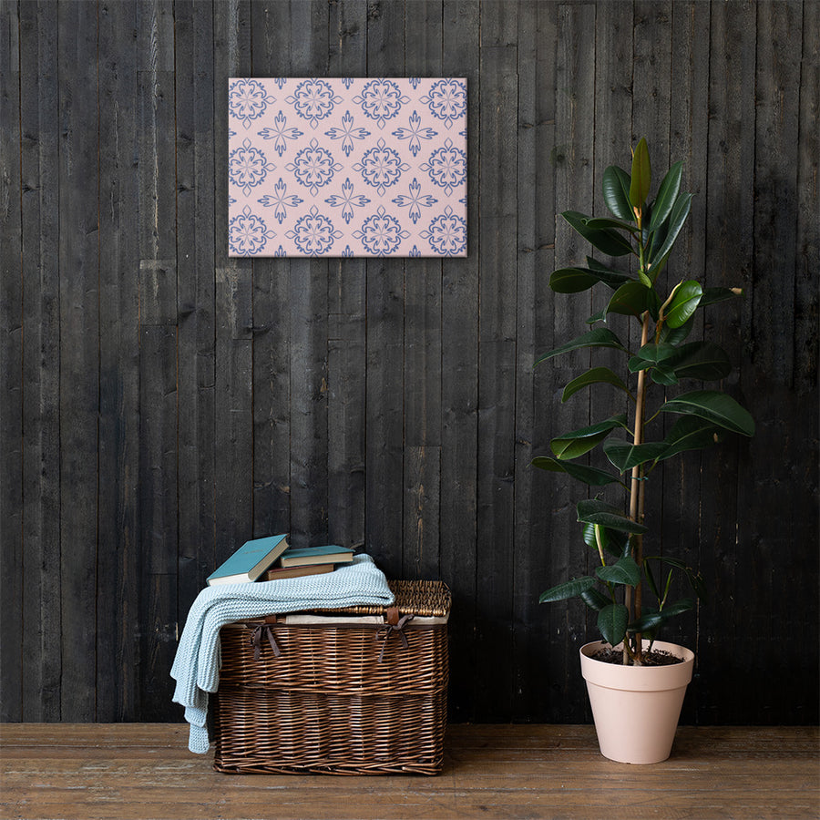 Cobalt Tulip Canvas mockup 1