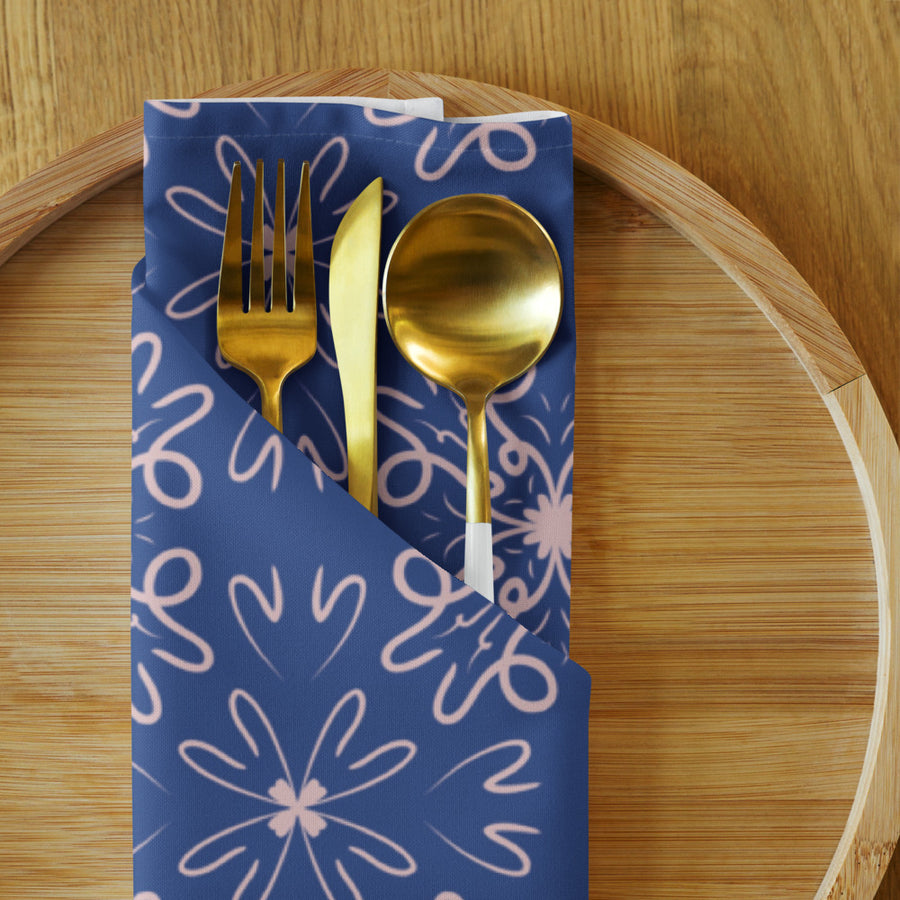 Wild Hearts Cloth Napkin Set mockup 1