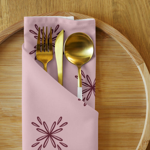 Blossom Tile Cloth Napkin Set mockup 1 pattern preview