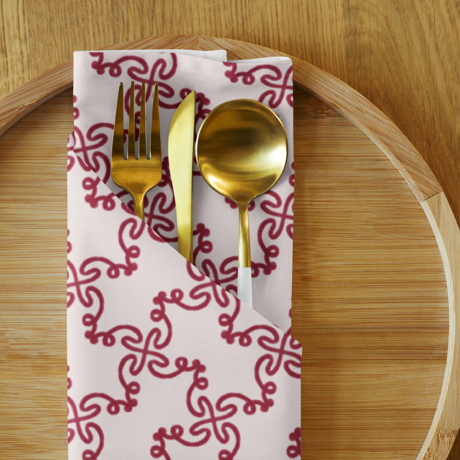 Alison Tangled Twirls Cloth Napkin Set mockup 1