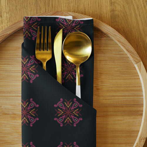 Serpentine Eye Cloth Napkin Set mockup 1 pattern preview