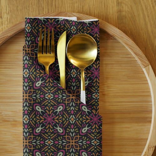 Disco Cross Cloth Napkin Set mockup 1 pattern preview
