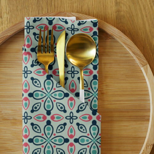 Eye Tile Souk Cloth Napkin Set mockup 1 pattern preview