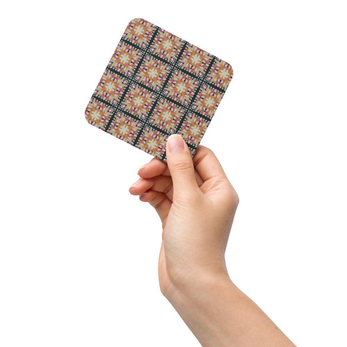 Inkblot Medallion Coaster mockup 1 pattern preview