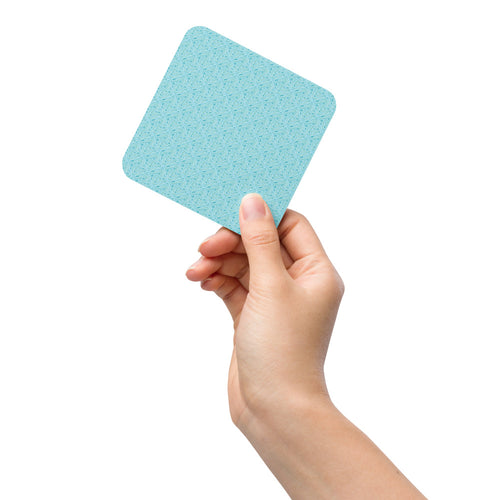 Aqua Vine Scatter Coaster mockup 1 pattern preview