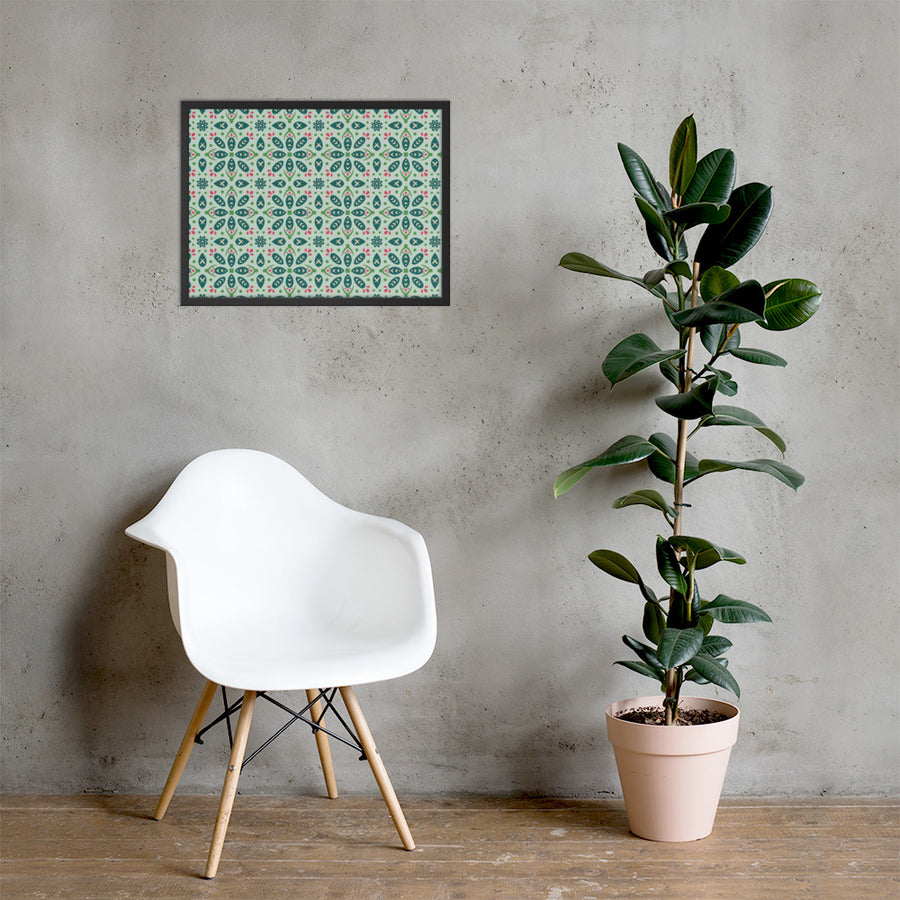 Leaf Souk Framed Matte Poster mockup 1