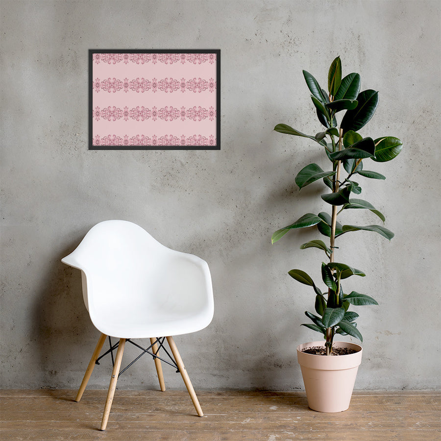 Rose Band Framed Matte Poster mockup 1