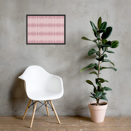 Rose Band Framed Matte Poster mockup 1 pattern preview