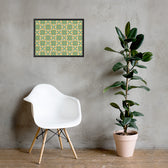 Green Petal Tile — 18