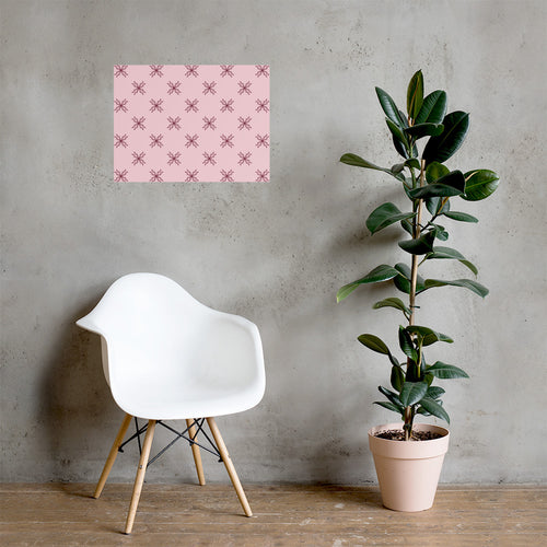 Blossom Tile Matte Poster mockup 1 pattern preview