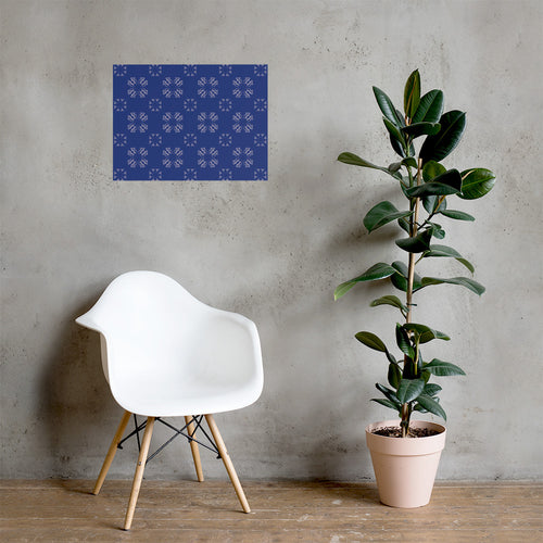 Calligraphy Cross Matte Poster mockup 1 pattern preview