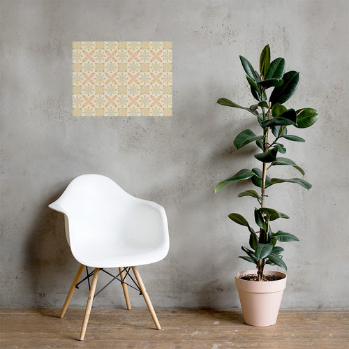 Picnik Clover Matte Poster mockup 1 pattern preview