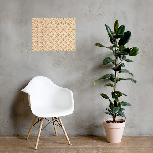 Serpentine Bloom Matte Poster mockup 1 pattern preview