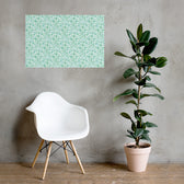 Teal Vine Damask — 24
