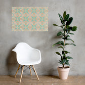 Teal Scroll Tile — 24