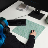 Teal Vine Damask