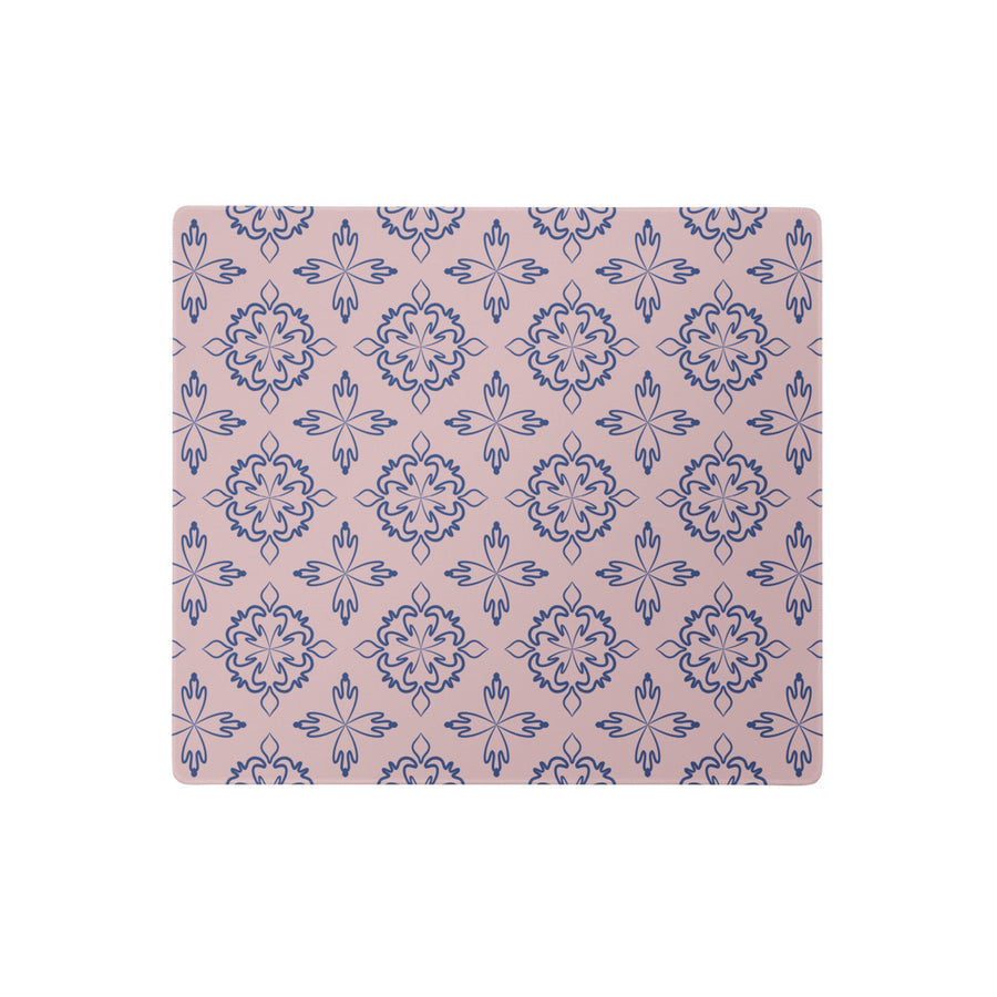 Cobalt Tulip Mouse Pad mockup 1