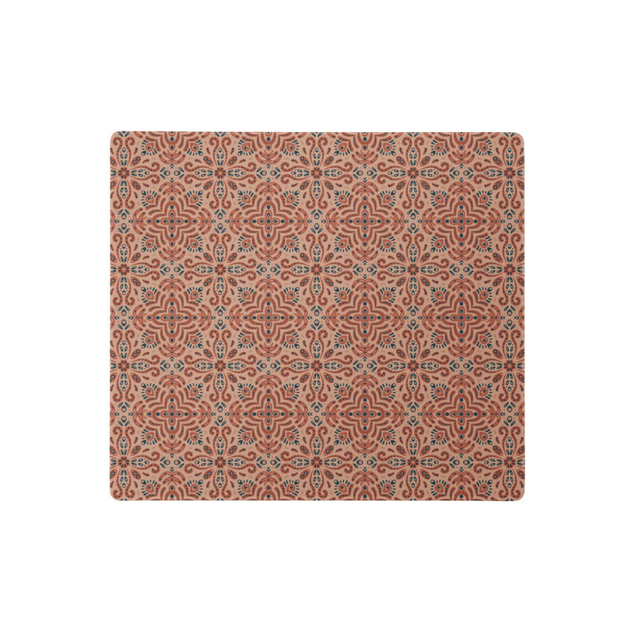 Terracotta Navy Tile Mouse Pad mockup 1