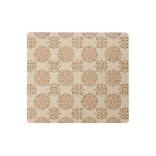 Peach Paisley Tile Mouse Pad mockup 1 pattern preview