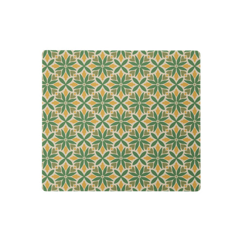 Green Petal Tile Mouse Pad mockup 1 pattern preview