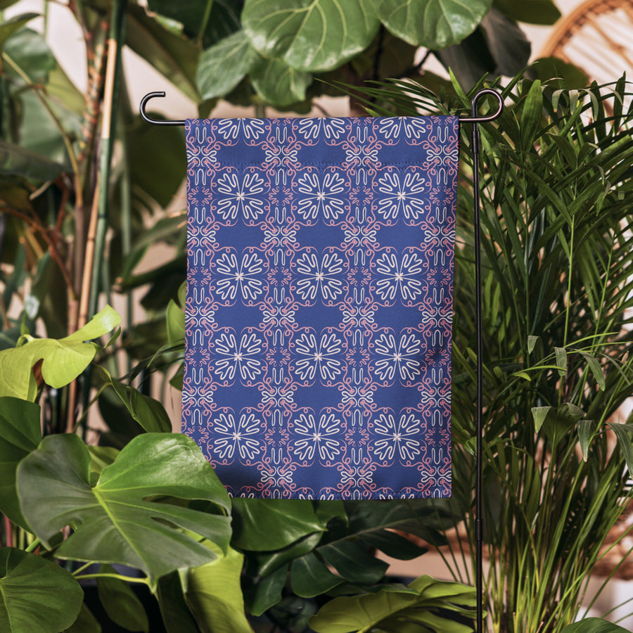 Night Bloom Garden Flag mockup 1