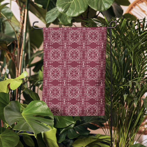 Crimson Garden Garden Flag mockup 1 pattern preview